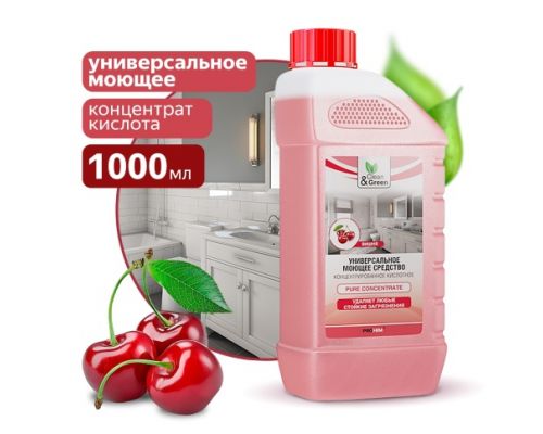 Универсальное моющее средство кислотное, концентрат, 1 л Clean&Green CG8058