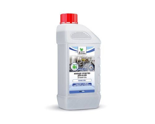 Моющее средство для кухни "Shine-Gel" (антижир, гель) 1 л Clean&Green CG8060
