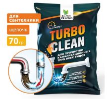 Средство для прочистки канализационных труб (щелочное, пакет) 70 г Clean&Green CG8083
