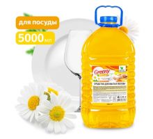 Средство для мытья посуды "Greeny" Light "Ромашка" 5 л/ПЭТ Clean&Green CG8169