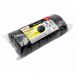 Губки для посуды OVAL BLACK 95х65х35 мм КОМПЛЕКТ 6 шт., КРУПНОПОРИСТЫЙ поролон/абразив LAIMA, 608649
