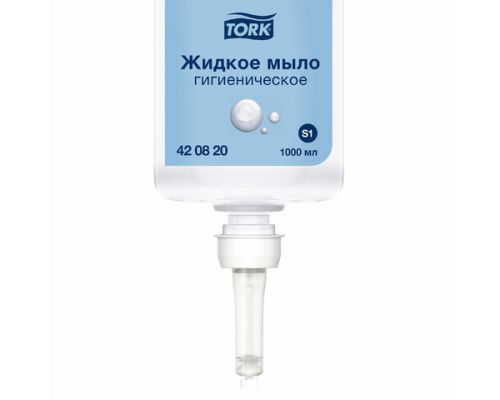 Торк жидкое мыло гигиеническое, категория качества Комфорт, 1000 мл, (Система S1), прозрачный, 420820